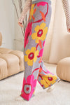 Flower Power Cozy Wide Leg Pants