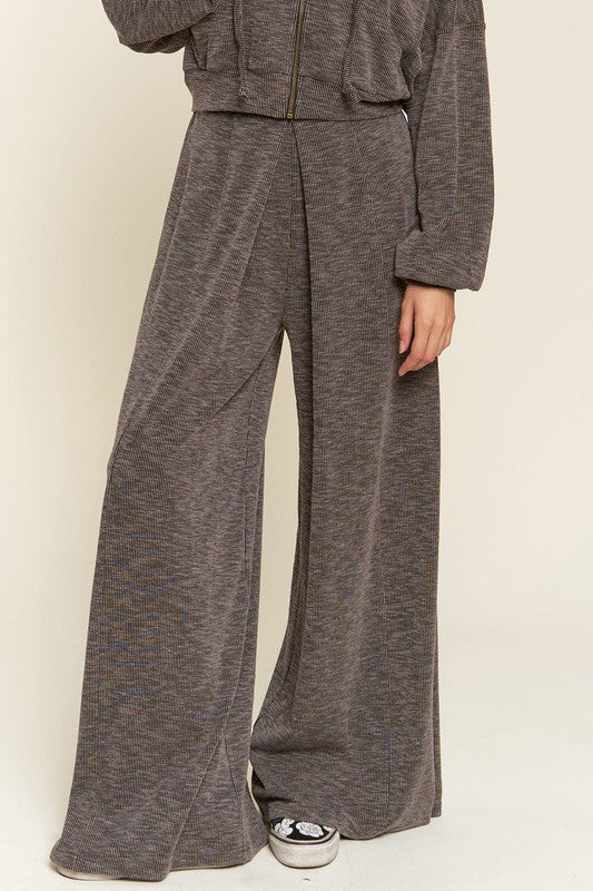 Wide-Leg Lounge Pants