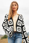 Leila Crochet Open Knit Cardigan