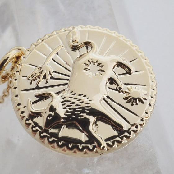 Chinese Zodiac Coin Necklace - Ox