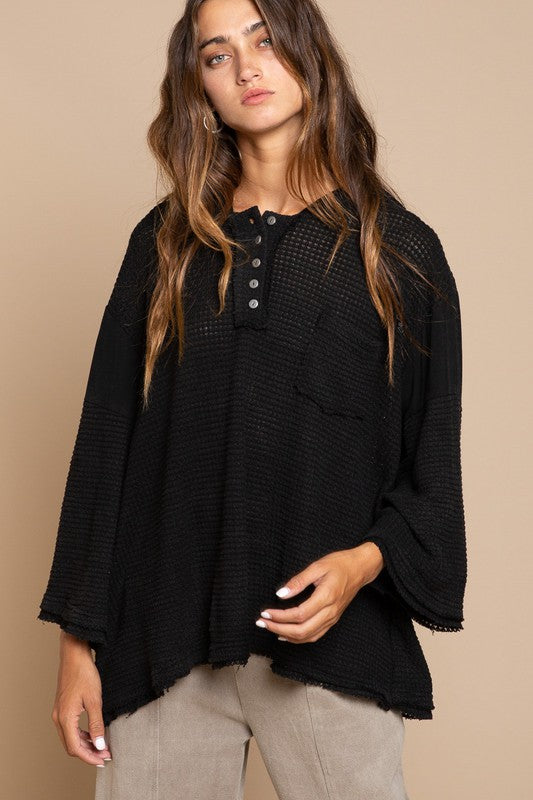 Bell Sleeve Oversized Sweater Top