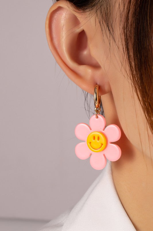 Huggie Smiley Earrings