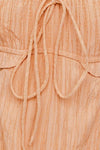 Apricot Off-Shoulder Cutout Romper