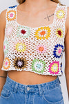 Multi Color Crochet Top