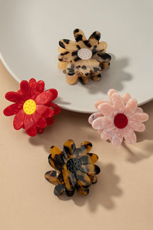  Acetate Flower Clip