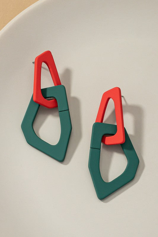 Chunky Link Drop Earrings