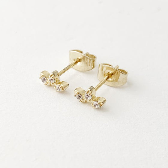 Mini Crystal Lotus Studs