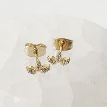  Mini Crystal Lotus Studs