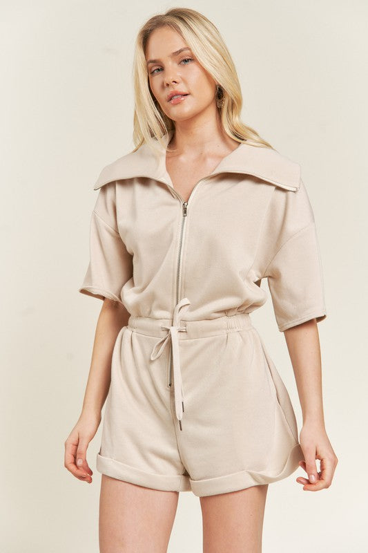 Terry Zip Romper