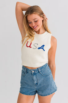  Knit USA Sleeveless Top