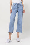 Super High Cropped Wide Leg Jean