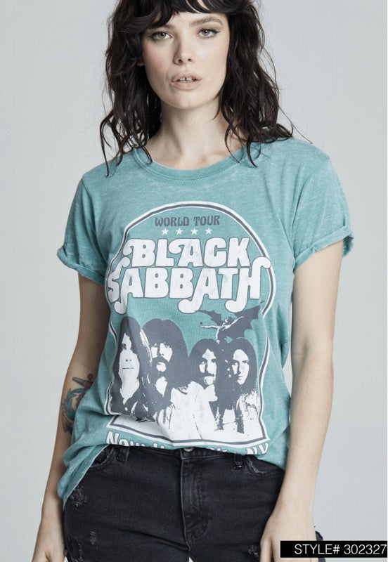 Black Sabbath World Tour Burnout Tee