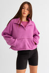 Boxy Fleece Pullover Sweater