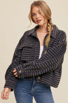 Stripe Fleece Jacket