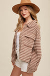 Stripe Fleece Jacket