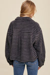 Stripe Fleece Jacket