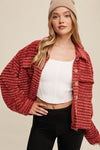 Stripe Fleece Jacket