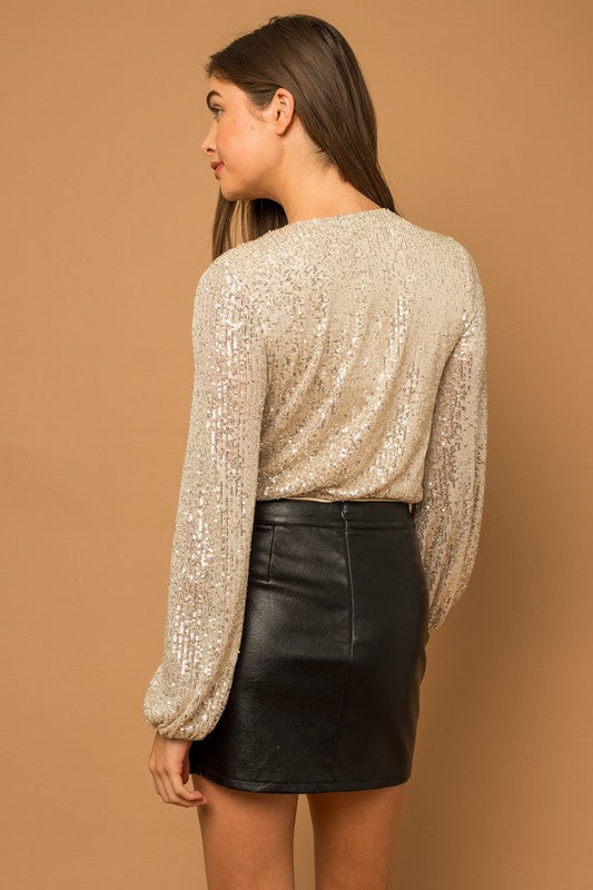 L/S Belle Sequin Bodysuit