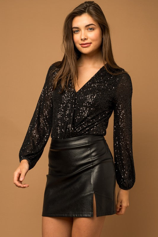 L/S Belle Sequin Bodysuit