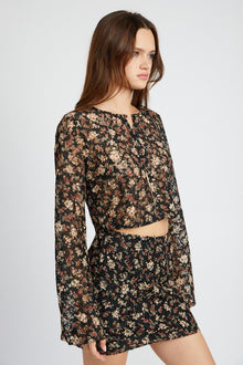  Floral Belle Sleeve Top