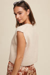 Soft Touch Cropped Knit Vest