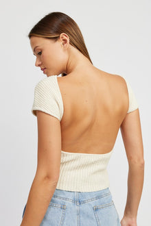  Soft Open Back Top