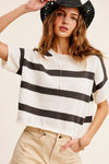 Striped Lightweight Sweater Top