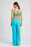 Turquoise Cutout Jumpsuit