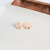 Flower Studs - Peach