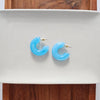 Chloe Hoops - Blue