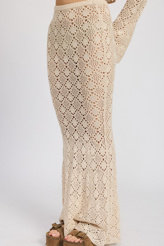 Mermaid Crochet Maxi Skirt