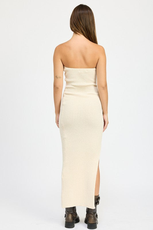 Asymmetrical Maxi Tube Dress