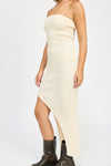 Asymmetrical Maxi Tube Dress