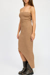 Asymmetrical Maxi Tube Dress