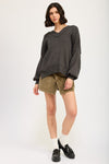 Gigi Oversized V Neck Sweater