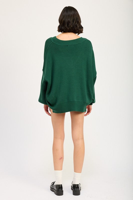 Gigi Oversized V Neck Sweater