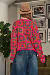 Crochet Patchwork Pullover Sweater