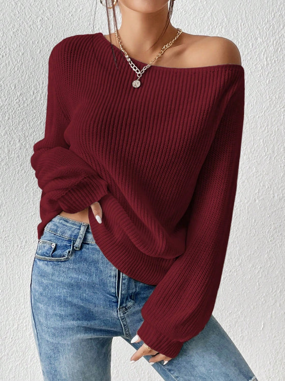 Single Shoulder L/S Sweater