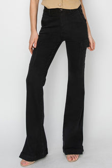  High Rise Side Slit Bootcut Jeans