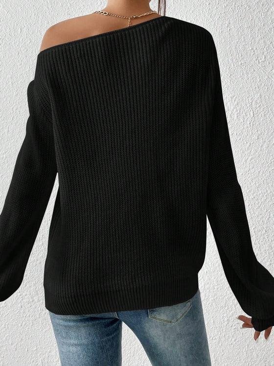 Single Shoulder L/S Sweater