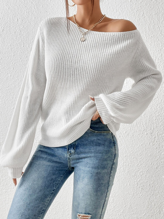 Single Shoulder L/S Sweater