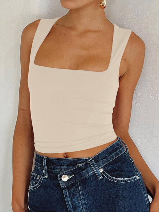 Cici Square Neck Top