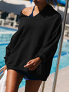 Lovey Off Shoulder L/S Hoodie