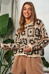 Crochet Patchwork Pullover Sweater