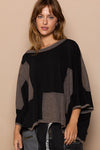 Frayed Edge Patchwork Oversized T-Shirt