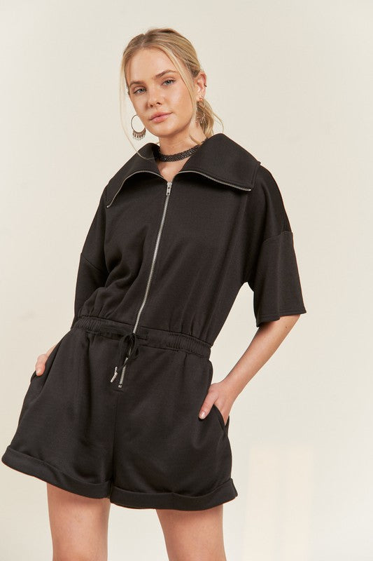 Terry Zip Romper