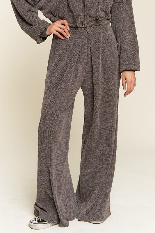 Wide-Leg Lounge Pants