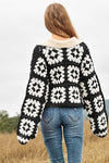 Leila Crochet Open Knit Cardigan