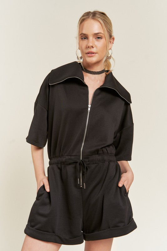 Terry Zip Romper