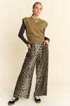 Leopard Wide Leg Pants